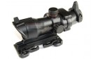 ACM ACOG Style Red Dot Sight with Iron Sight and QD Mount